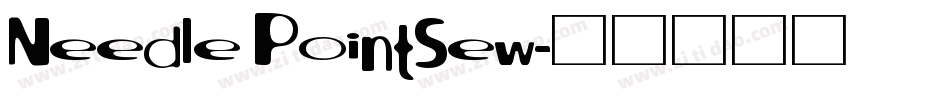 Needle PointSew字体转换